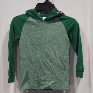 Carter's Two-Tone Green Kids Hooded Tee
